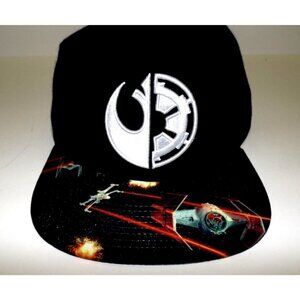 Star Wars split logo snapback hat One Size Fits Most